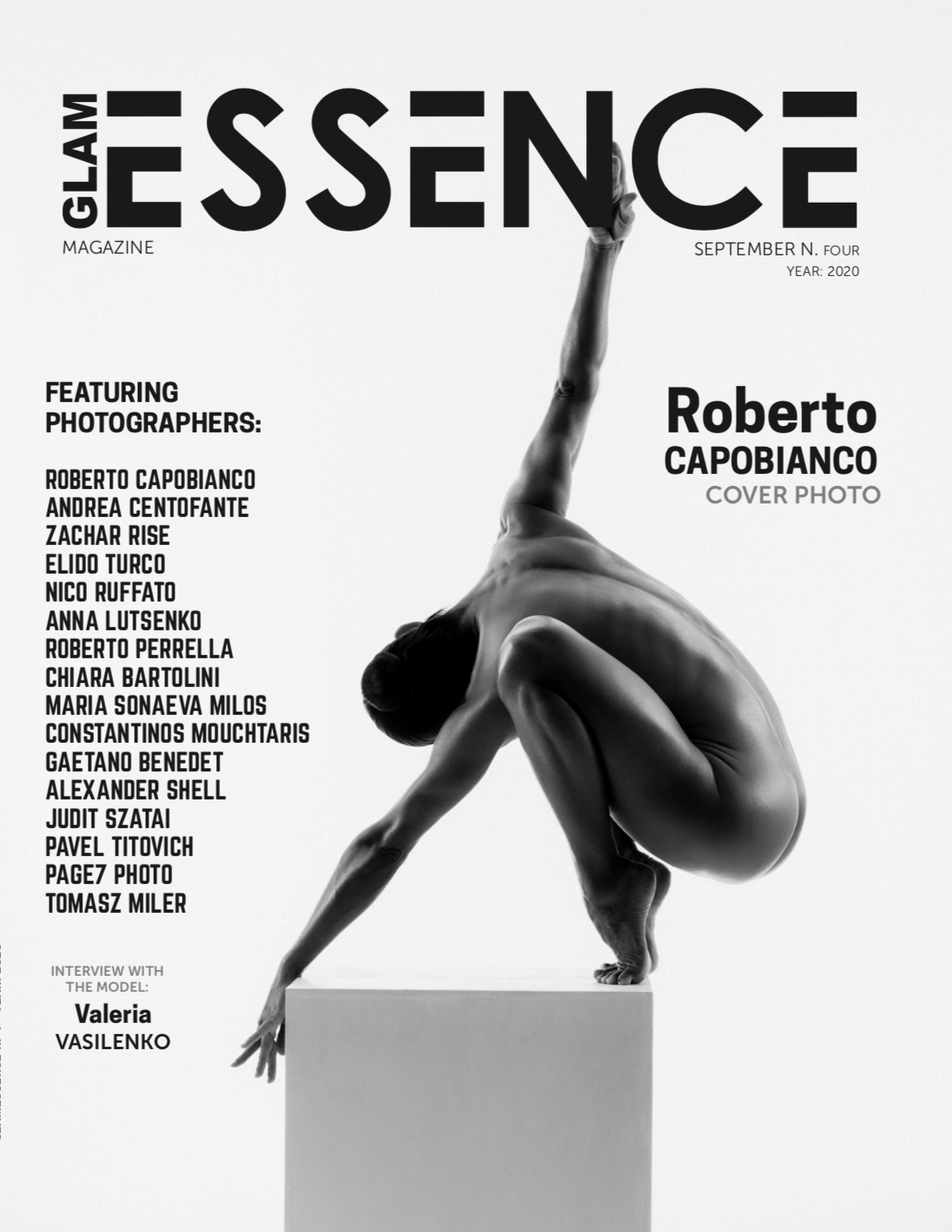 Glam Essence Magazine September 2020 - Cover by Roberto Capobianco